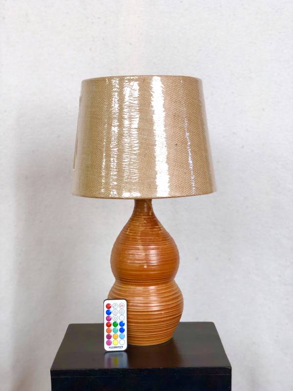 Rustic Lamp and Remote